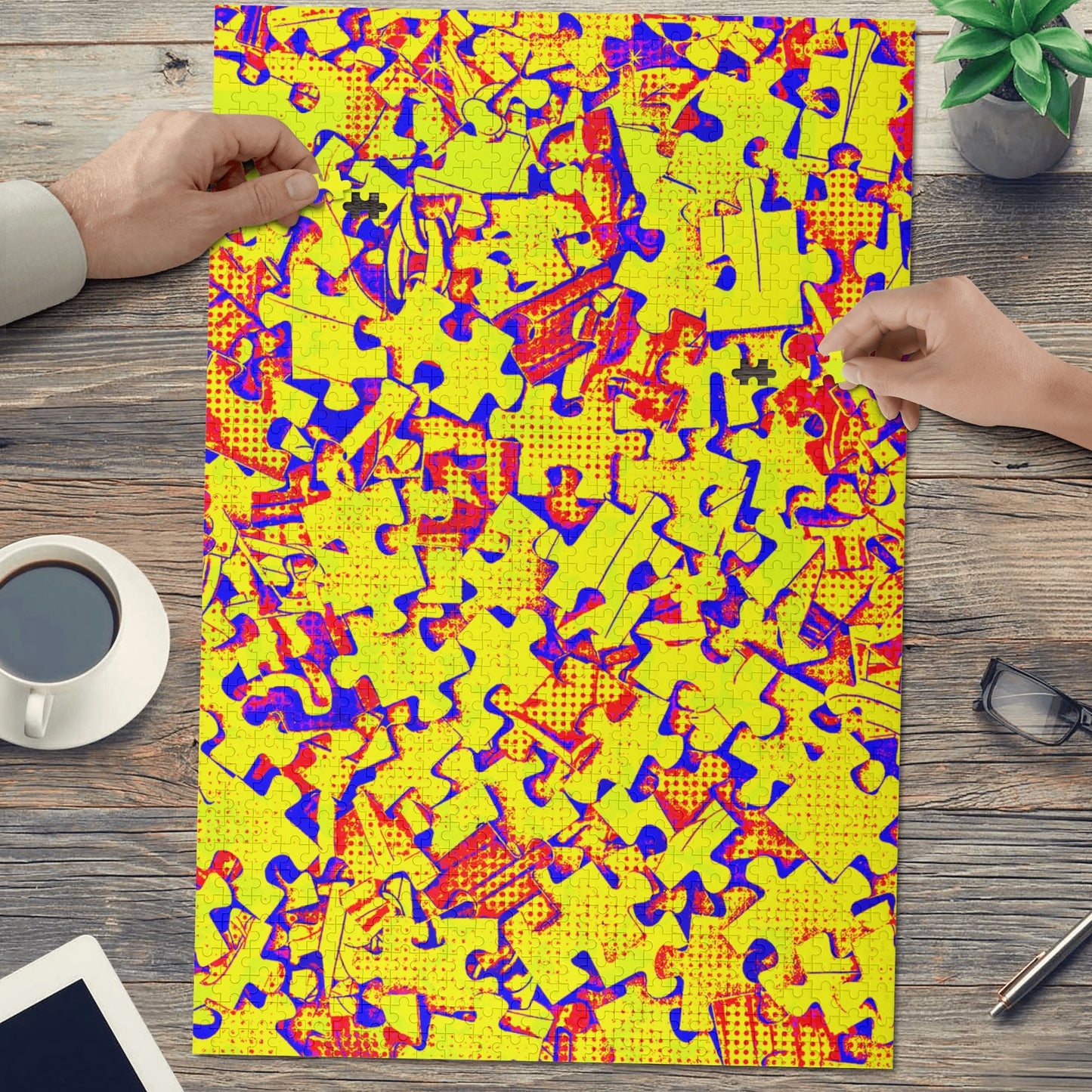 The Puzzled Puzzle (1000 pieces) Wooden Jigsaw Puzzle (1000 Pcs)
