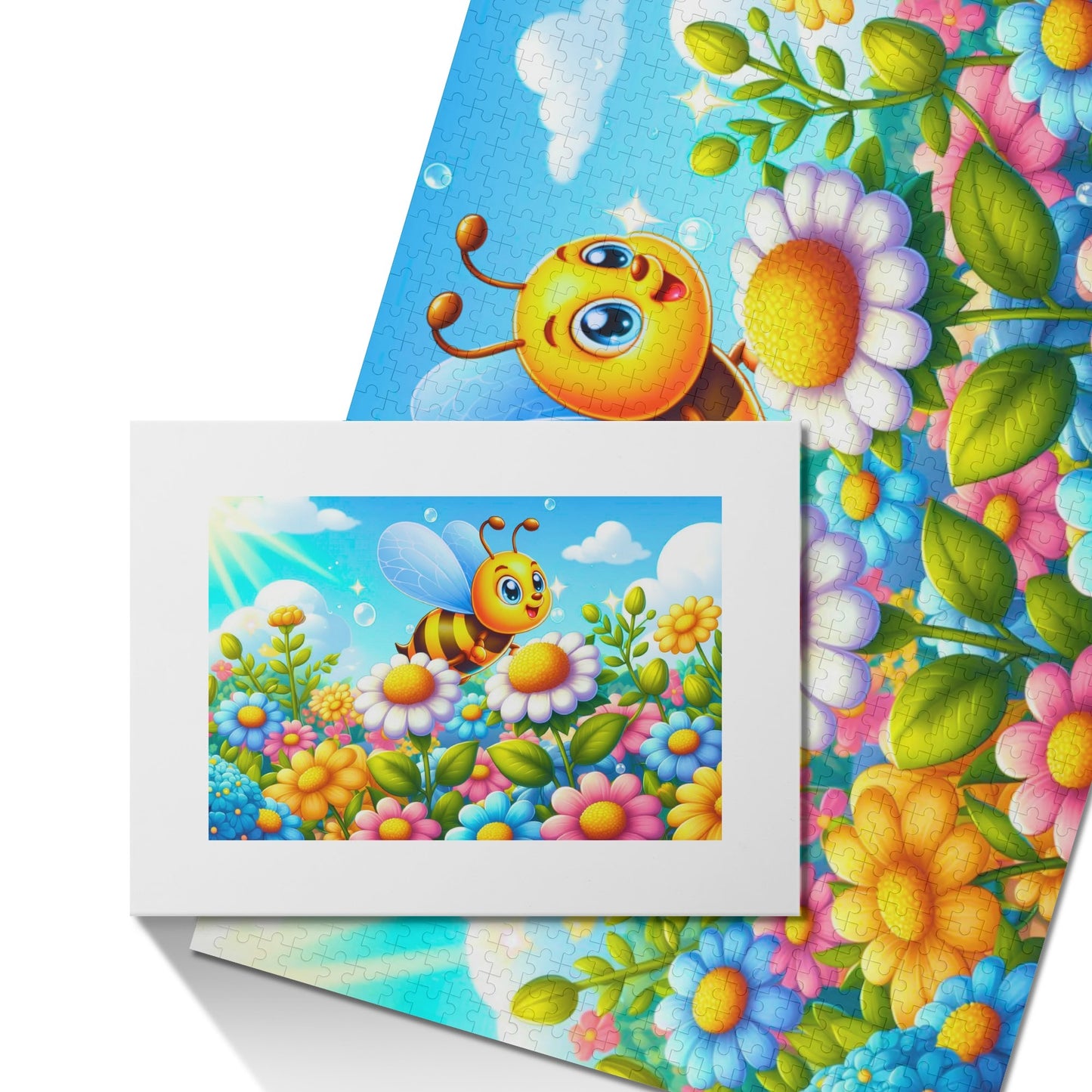 Happy Bee (1000 pieces) Wooden Jigsaw Puzzle (1000 Pcs)