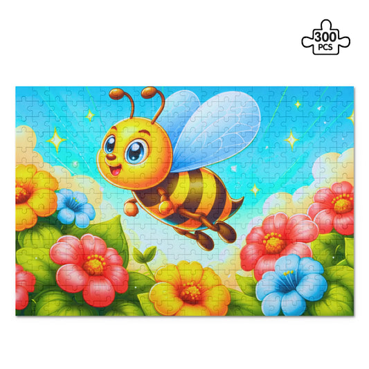Happy Bee (300 pieces) Wooden Jigsaw Puzzle (300 Pcs)